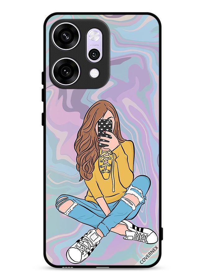 Covernex Oppo Reno14 Protective Case Cover Girl Taking Photo