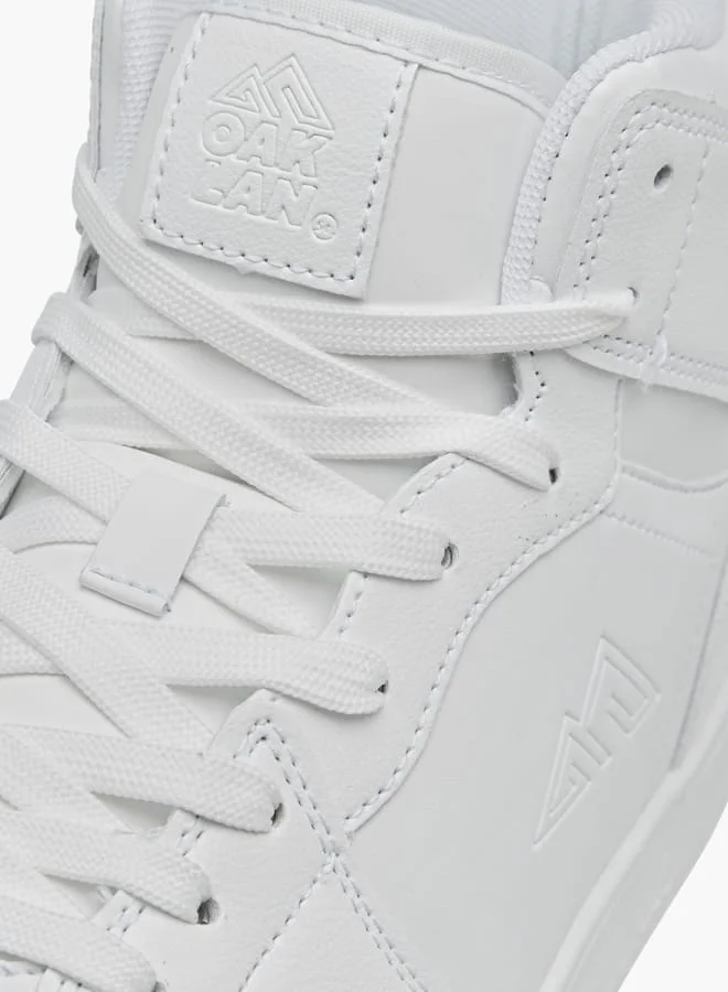 Oaklan by Shoexpress Men's Colourblock High Top Sneakers with Lace-Up Closure