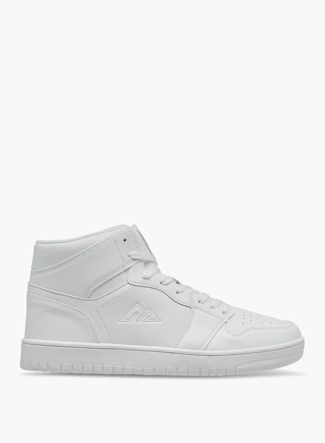 Oaklan by Shoexpress Men's Colourblock High Top Sneakers with Lace-Up Closure