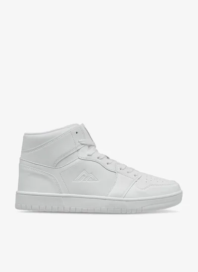 Oaklan by Shoexpress Panelled High Cut Sneakers With Lace-Up Closure