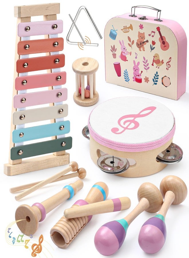 Toyssa Baby Musical Instruments, Montessori Wooden Musical Toys for Toddlers 2-3 with Xylophone Maracas Tambourine and Gift Box Kids Preschool Educational Birthday Gifts for 2 3 4 5 Year Old - Image 1