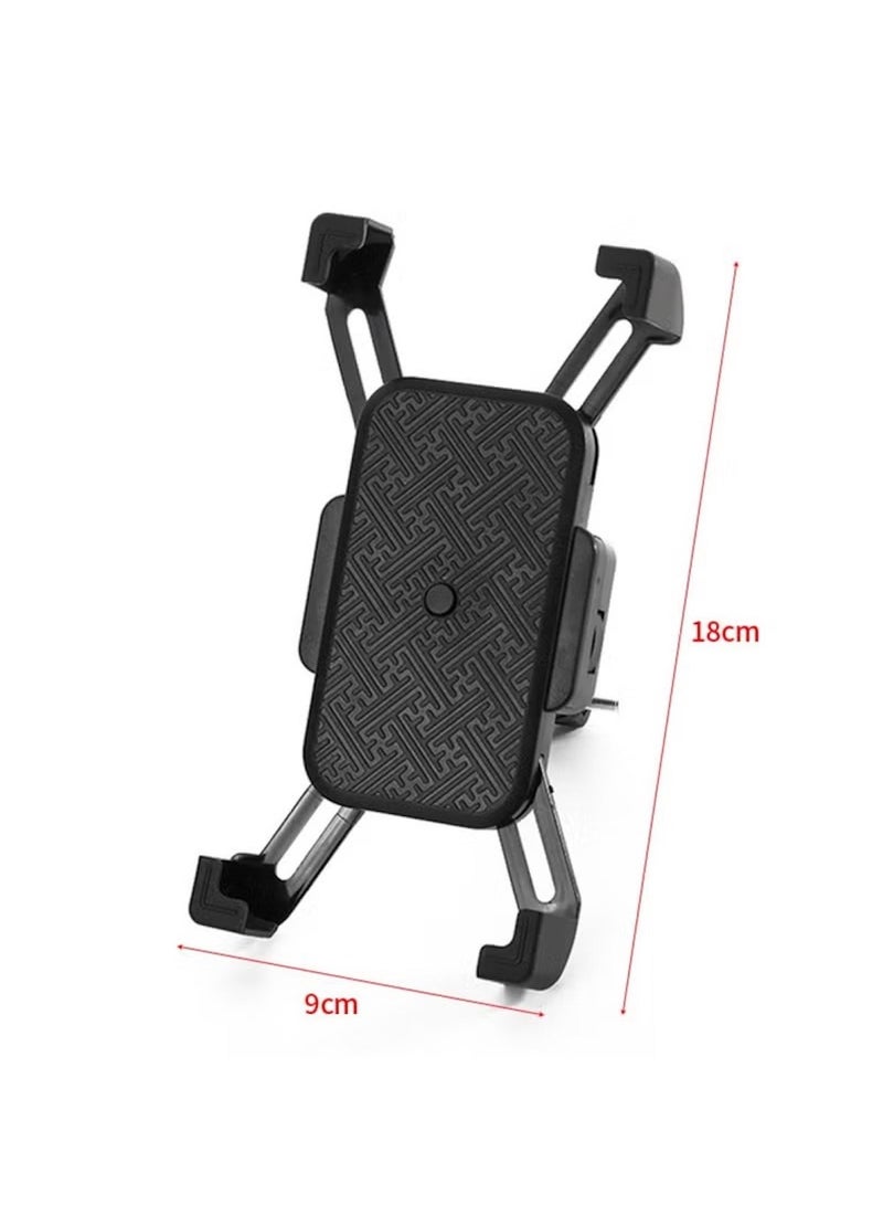 Huitich Handlebar Style Bike & Motorcycle Phone Holder with Black Button - Image 2