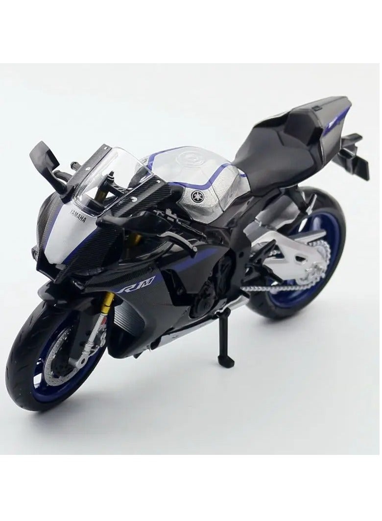 AROAQ YZF R1M Motorcycle Model Toy, 1/12 Scale Diecast Simulation Model Bike, Durable and Realistic Collector Motorcycle Replica, Motor Cycle Collection Decoration Toy For Boys, (Black) - Image 1