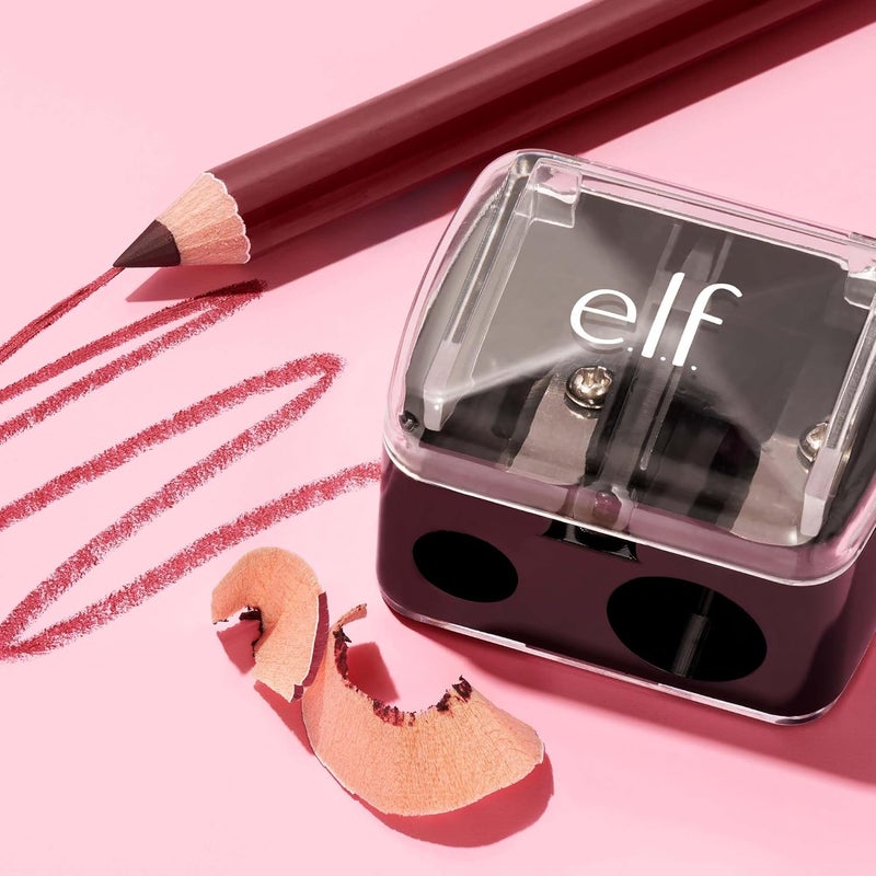 elf e.l.f., Dual-Pencil Sharpener, Convenient, Essential Tool, Sharpens, Easy to Clean, Travel-Friendly, Compact, Includes Bonus Small Sharpener - Image 2