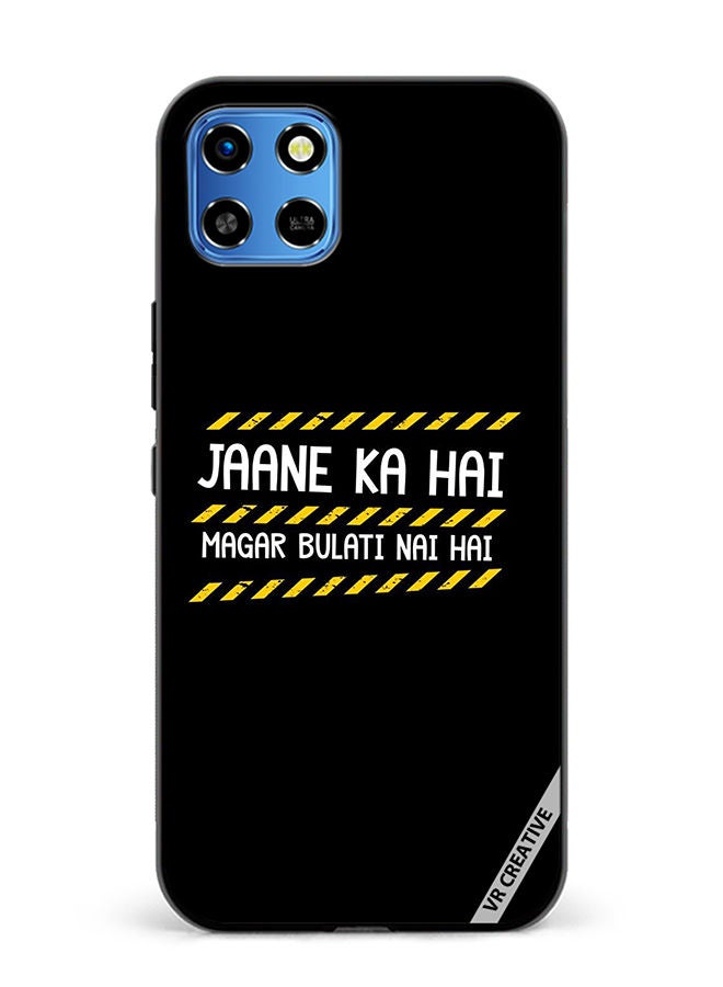 VR CREATIVE Protective Case Cover For Infinix Smart 6 HD Jaane Ka Hai Design Multicolour - Image 1