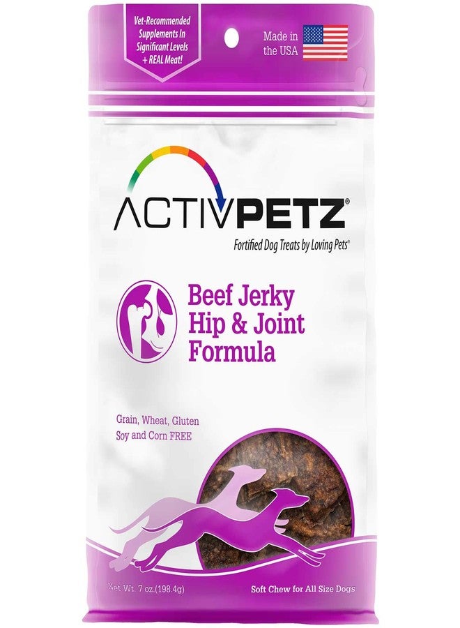 Loving Pets Activpetz Beef Jerky Hip & Joint Formula Dog Treat, 7 Oz - Image 1