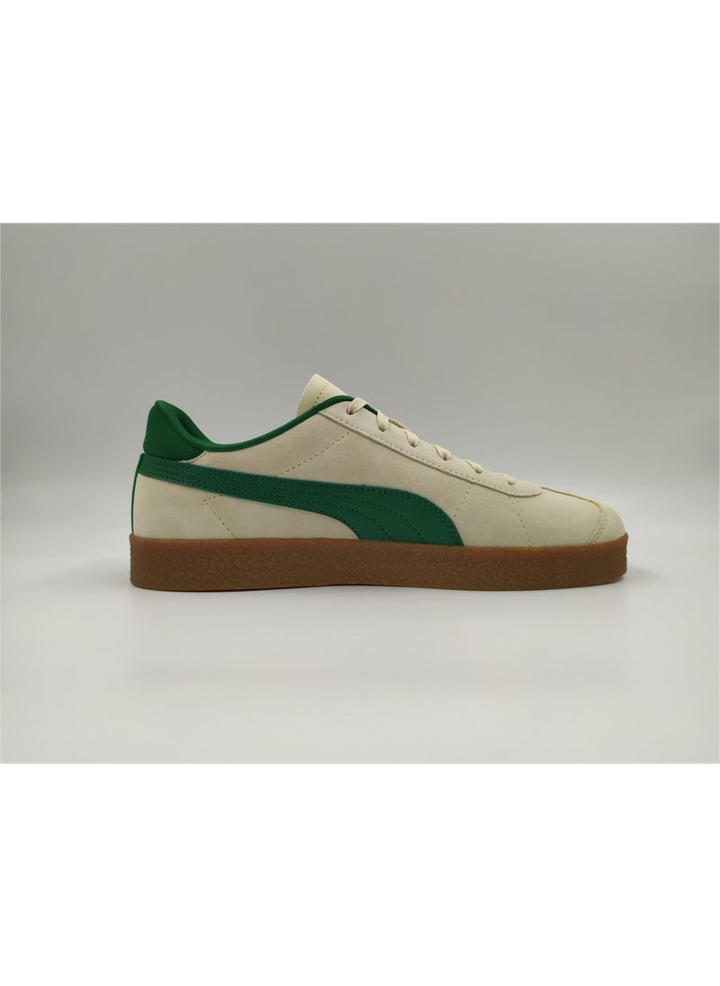 PUMA Club Unisex Beige Green Suede Sneakers  - Image 1