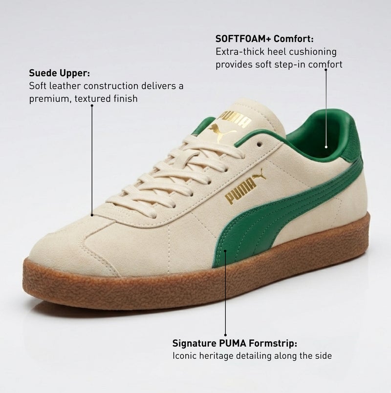 PUMA Club Unisex Beige Suede Sneakers - Image 2