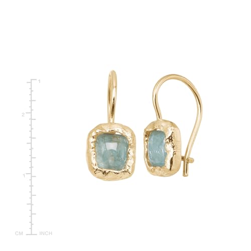 Silpada 'Mediterra' Natural Aquamarine Petite Drop Earrings in 14K Gold-Plated Sterling Silver - Image 5