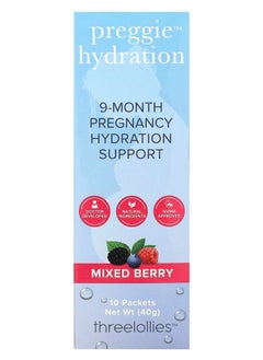 Preggie Pop Drops Hydration Mixed Berry  10 Packets 0.14 oz (4 g) Each 