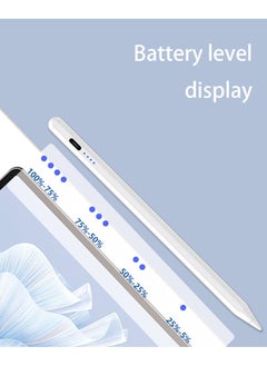 HAOHAN iPad Stylus, Smartpen for iPad Pro/iPad Air/iPad mini 2018 and Later, Great for Drawing, Writing and Note-taking, Fast Charging with Extra Nib, Tilt Recognition, Bluetooth V5.3, Battery Display, Detachable Nib, Quills White  - Image 5