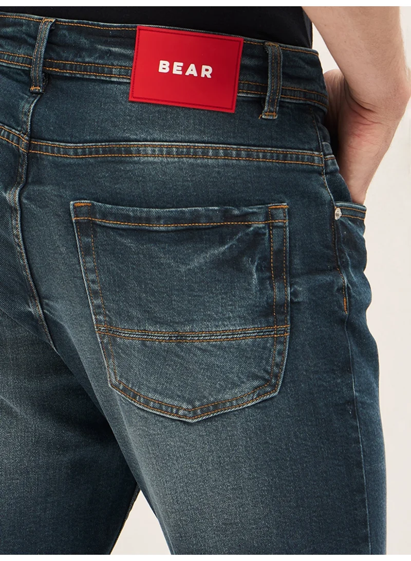 THE BEAR HOUSE  Men’s Classic Regular Fit Jeans for Casual & Everyday Wear | Comfortable Daily Wear Bottoms with Multiple Pockets | Stylish Regular Jeans for Office, Travel & Weekend Outings for Men | Best Price UAE