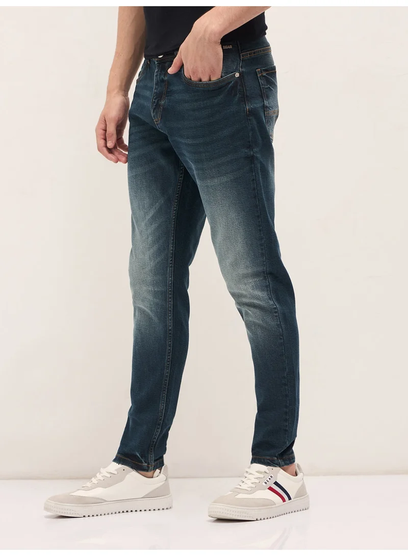 THE BEAR HOUSE  Men’s Classic Regular Fit Jeans for Casual & Everyday Wear | Comfortable Daily Wear Bottoms with Multiple Pockets | Stylish Regular Jeans for Office, Travel & Weekend Outings for Men | Best Price UAE