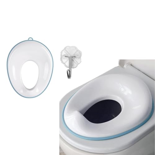 Bumtum Portable Baby Potty Training Seat for Boys and Girls | Toilet Seat for Kids 1 to 5 years Child Toddler Non-Slip with Splash Guard Fits Round & Oval Western Toilets (Blue) - Image 1