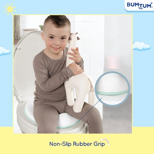 Bumtum Portable Baby Potty Training Seat for Boys and Girls | Toilet Seat for Kids 1 to 5 years Child Toddler Non-Slip with Splash Guard Fits Round & Oval Western Toilets (Blue) - Image 3
