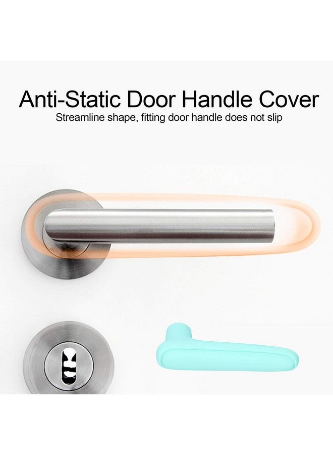 Zerodis Silicone Door Handle Cover, Child Safety Door Knob Protector Anti‑Collision Anti‑Static Doorknob Protective Sleeve for Baby Boys Girls(Green) - Image 4