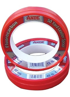 ANDE ANDE Monofilament FCW50-50 Clear Fluorocarbon Leader, 50-Yard, 50-Pound 