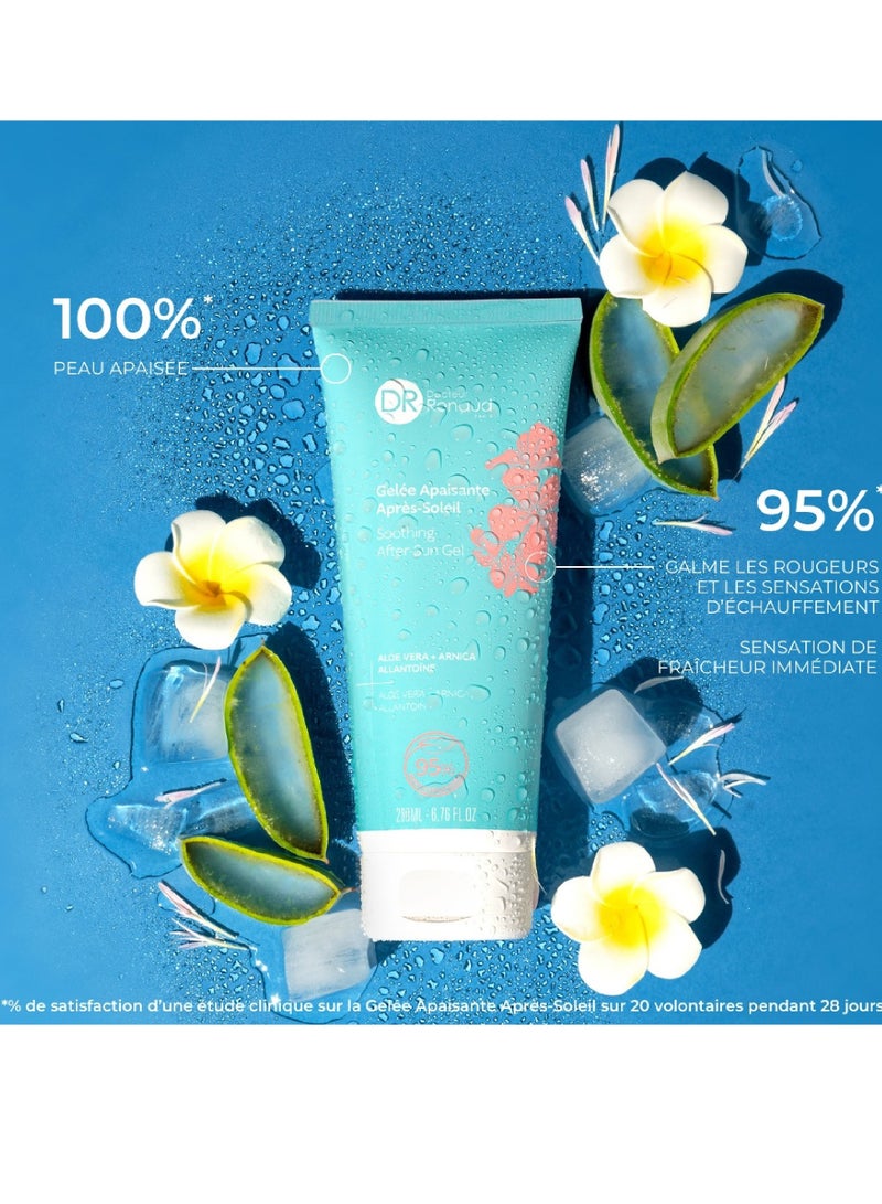 Docteur RENAUD After Sun Soothing Jelly, Calming Treatment for Sun-Exposed Skin with Allantoin, Aloe Vera, and Arnica for Instant Freshness, Soothing Comfort, and a Refreshing Summer Scent, Ideal For All Skin Types, 200 ml - Image 2