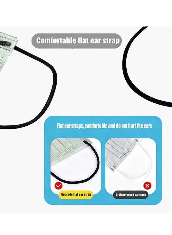 50 Disposable Masks, Individually Packaged, With Adjustable Nose Clips and Comfortable Flat Ear Loops, Suitable for Daily Protection - Image 3