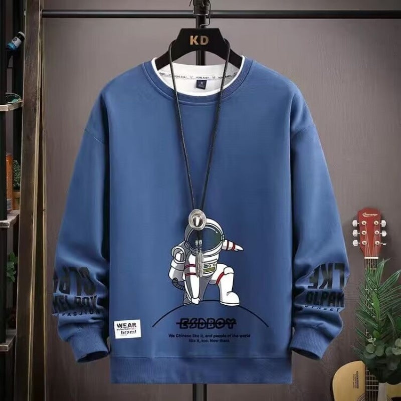 Mens Sweatshirt 2025 Spring New Trendy Round Neck Long Sleeve 3D Printed Mens Sweatshirt FHY-6G4MDQG