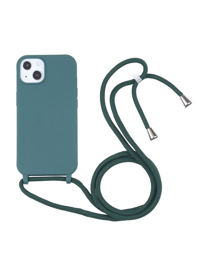 زبون جراب لهاتف iPhone 13، جراب واقٍ من مادة TPU بألوان الحلوى مع حبل - Image 1