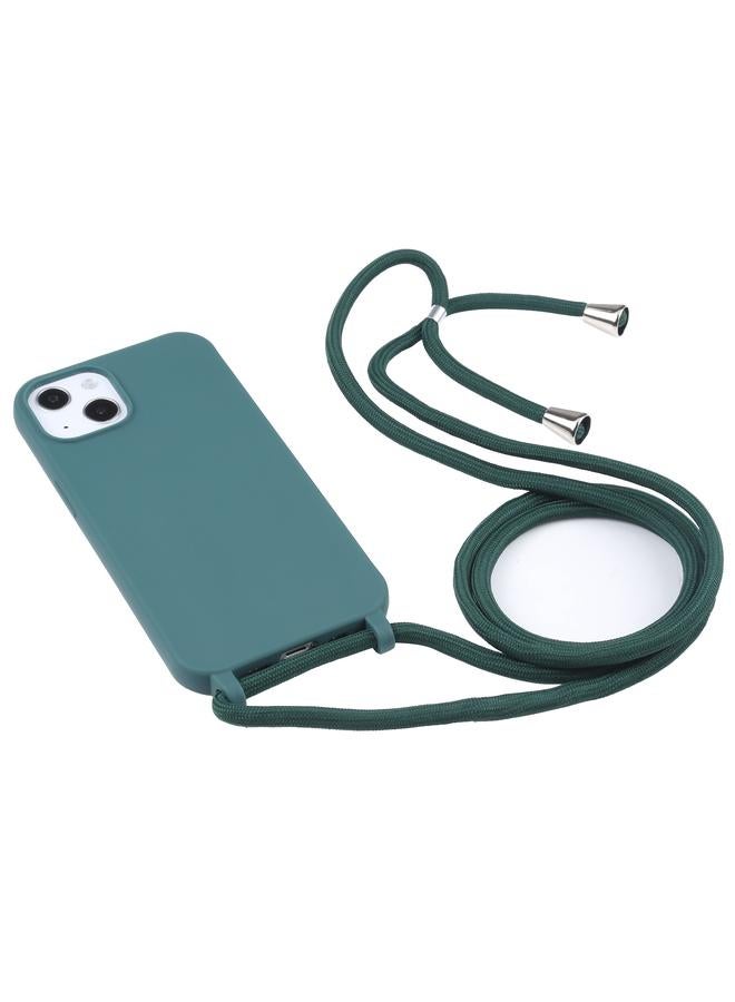 زبون جراب لهاتف iPhone 13، جراب واقٍ من مادة TPU بألوان الحلوى مع حبل - Image 2