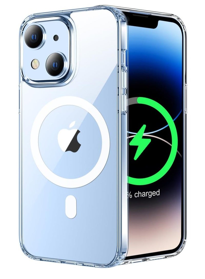 MUNTAQI iPhone 15 Case (6.1-Inch) – Clear Rugged Cover with Magnetic Charging Support, Military-Grade Drop Protection, Shockproof & Anti-Yellowing - Image 1