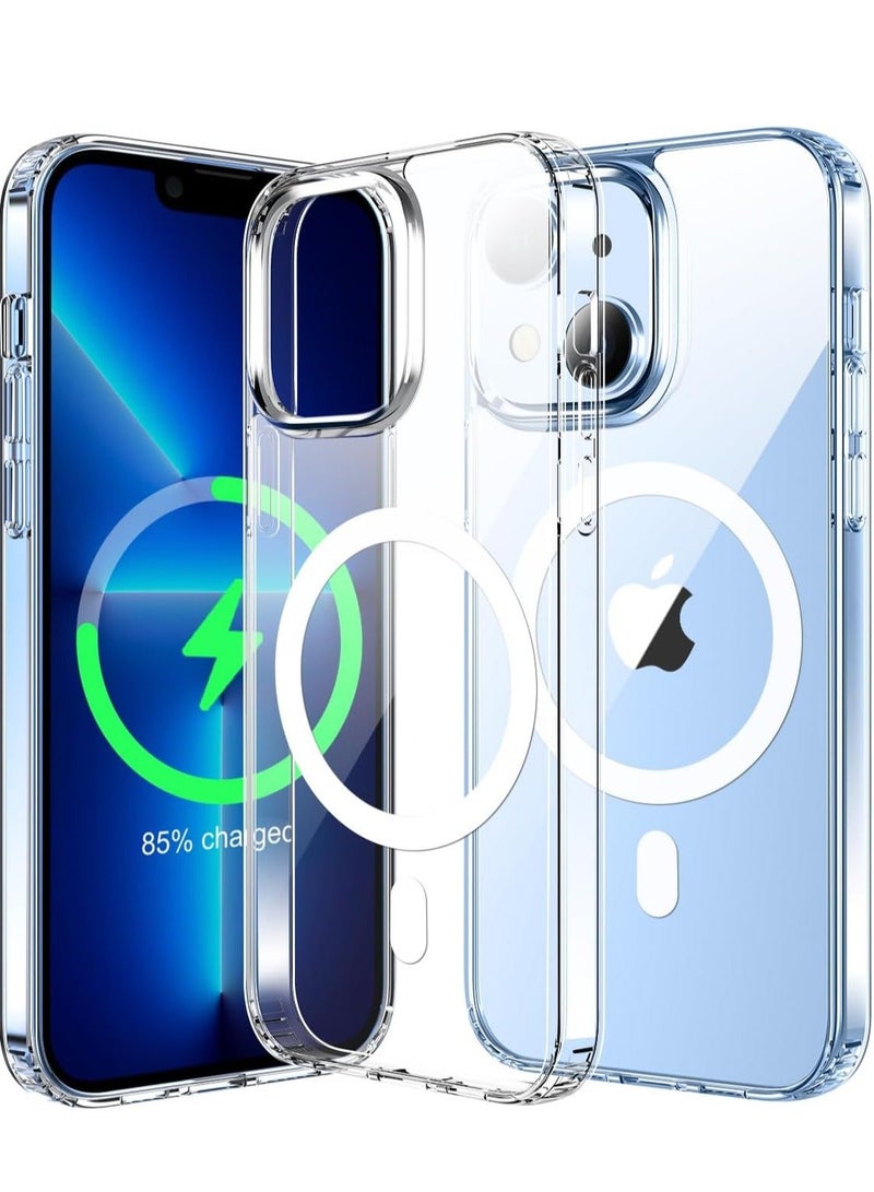 MUNTAQI iPhone 15 Case (6.1-Inch) – Clear Rugged Cover with Magnetic Charging Support, Military-Grade Drop Protection, Shockproof & Anti-Yellowing - Image 4