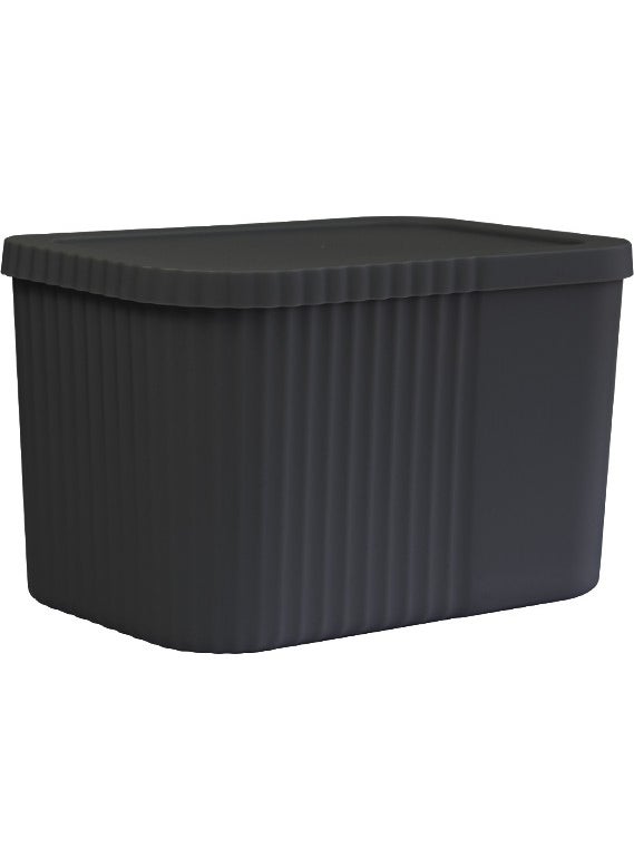 Devigo 6 Liter Midi Multi-Purpose Storage Box with Lid - Towel, Cosmetics Personal Item Organizer  - Image 1