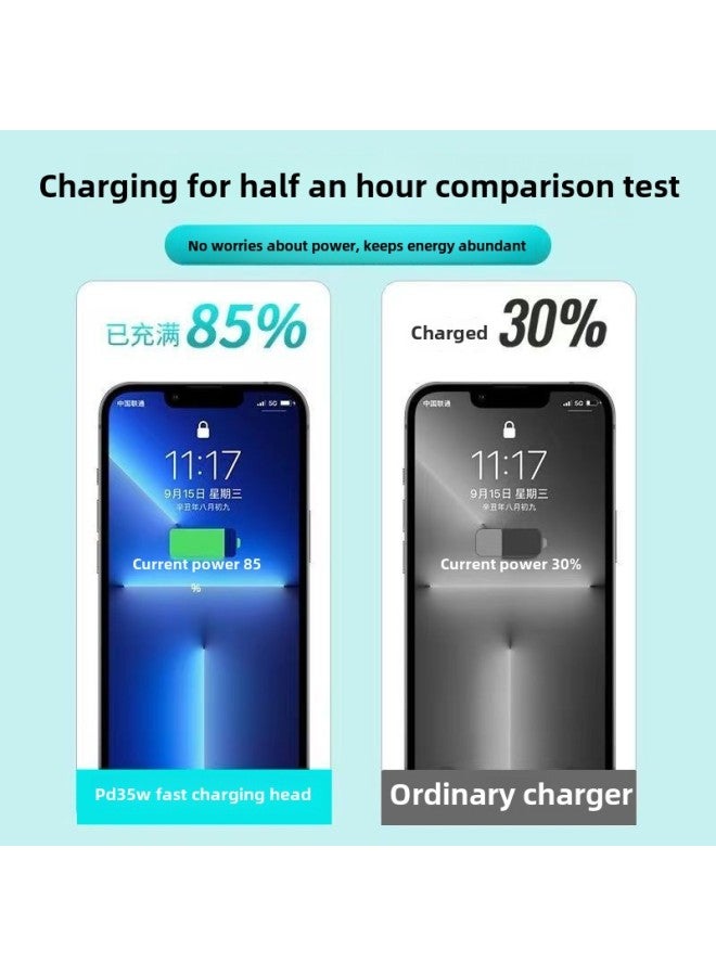 لشاحن Apple iPhone 14/13/12/11 خط شحن XS Max XR خط شحن سريع PD35W مناسب - اللون: Apple Series 6-14 【كابل شحن سريع بواجهة PD】 عبوة 2.2 متر - Image 4