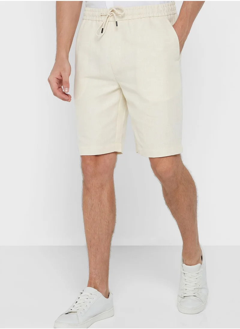 Robert Wood Linen Shorts