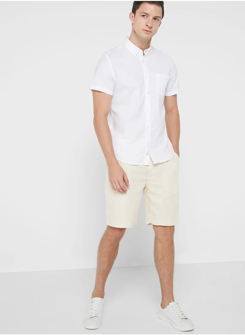 Robert Wood Linen Shorts