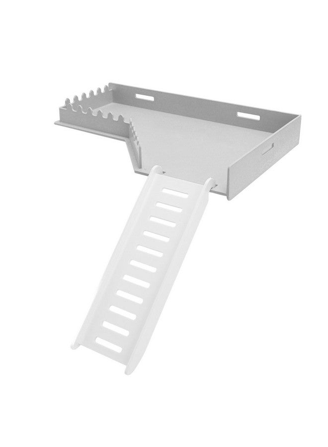 Asixxsix Hamster, Injection Plastic Climbing Ladder Toy for Squirrel Guinea Pig Gerbil, Multipurpose Hamster Ladder for Small Animals, Increase Activity Space (L Shape) - Image 1