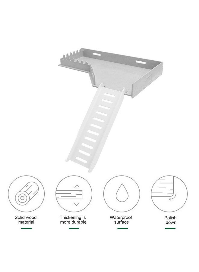 Asixxsix Hamster, Injection Plastic Climbing Ladder Toy for Squirrel Guinea Pig Gerbil, Multipurpose Hamster Ladder for Small Animals, Increase Activity Space (L Shape) - Image 4