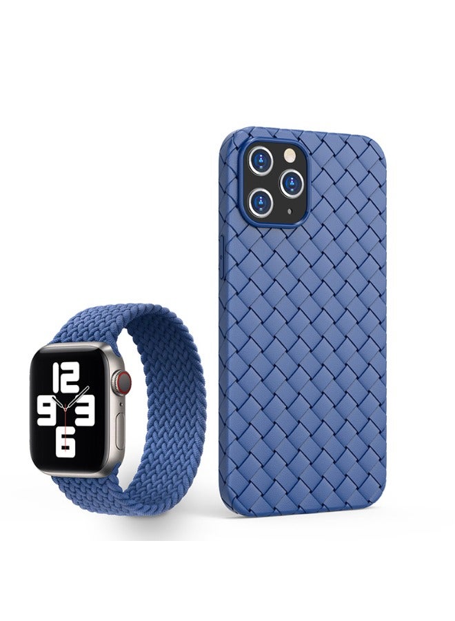 For iPhone 14 Pro Max Case Cover, Ultra Slim Case Shockproof Protection Anti-Scratch Cell Phone 14 Pro Max Cover - Blue（Only case,No watch） - Image 1