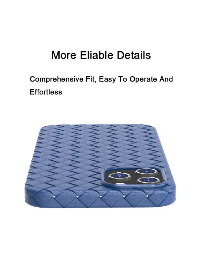 For iPhone 14 Pro Max Case Cover, Ultra Slim Case Shockproof Protection Anti-Scratch Cell Phone 14 Pro Max Cover - Blue（Only case,No watch） - Image 4