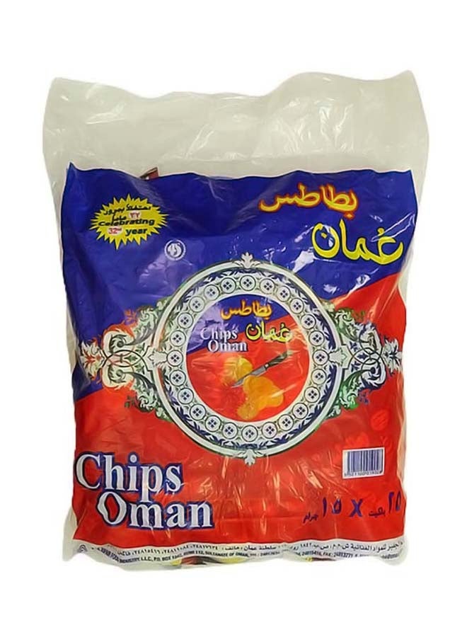 noon Chips Oman Chips 15grams Pack of 25 + Barbican Strawberry Flavor Malt Beverage, Can, 250ml × 6 Pack of 6 - Image 2