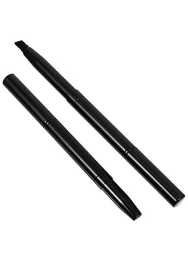 2 Pcs Double Ended Angled Eyebrow Brush Set With Caps For Precise Shaping Travel - Image 1