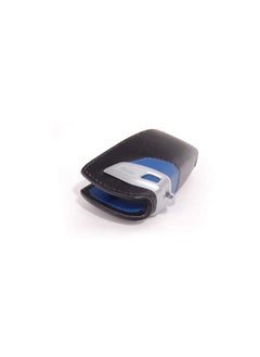 BMW Genuine Protective Leather Lettering Key Case Black Blue  - Image 1
