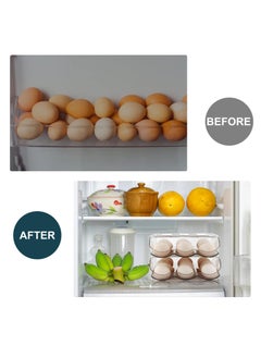 Relex 2 Layer Egg Holder, Automatically Rolling Egg Storage Container for Refrigerator,36 Egg Fresh Storage Box for Fridge, Egg Storage Container Organizer Bin, Plastic Egg Tray  - Image 5