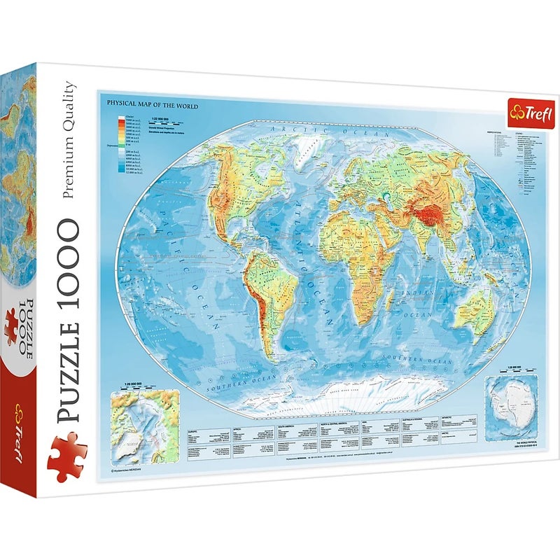 Trefl - Map of the World 1000 Pieces - 10463 - Image 1