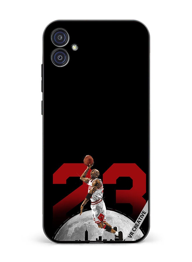 VR CREATIVE Protective Case Cover For Samsung Galaxy M04/F04 Lebron 23 Over The City Design Multicolour - Image 1