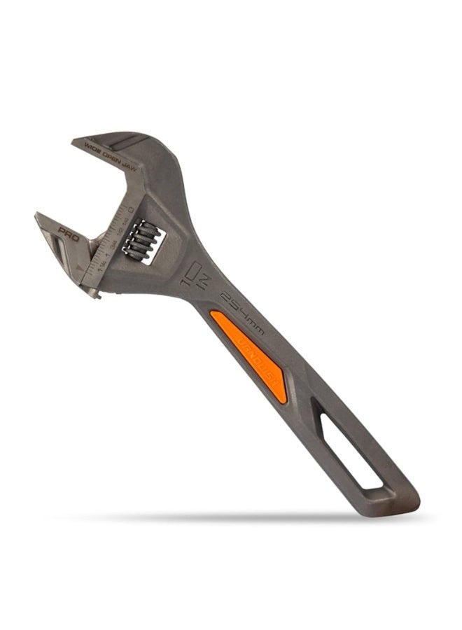 Deli Adjustable Wrench 10 Inch – Wide Jaw Capacity Steel Construction
