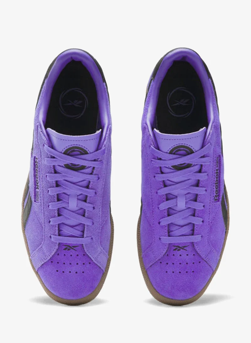 Reebok Royal Purple/Digital Lime/Gum Reebok Club C Grounds UK Unisex Shoes  | Best Price UAE