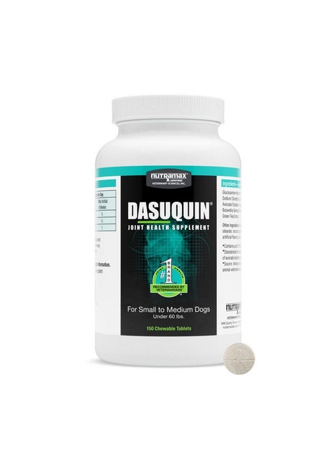 Nutramax Dasuquin Joint Health Supplement for Small to Medium Dogs - With Glucosamine, Chondroitin, ASU, Boswellia Serrata Extract, Green Tea Extract, 150 Chewable Tablets