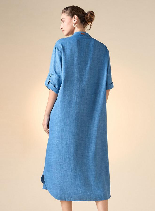 ايكونيك فستان تونيك أزرق - Image 3