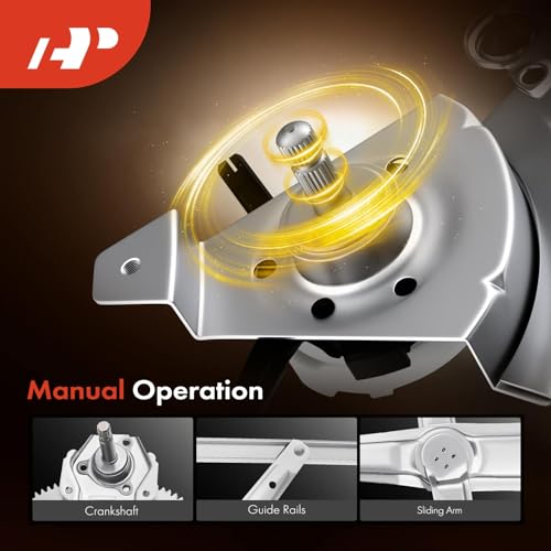 A-Premium Manual Window Regulator Without Motor Compatible with Honda Civic 1992-1995 Front Right Passenger Side - Image 4