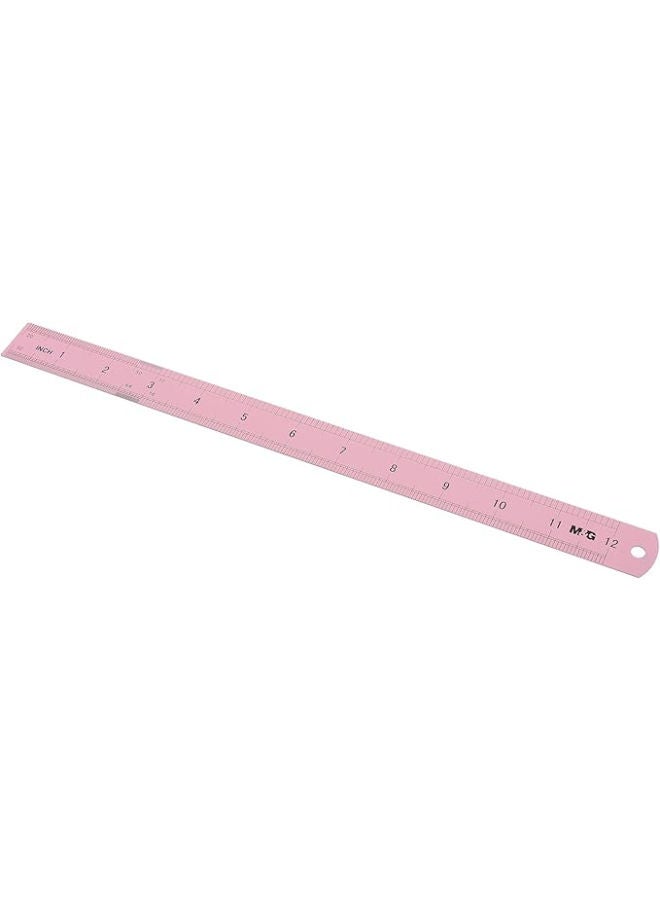 M&G Colored Metal Ruler, Precise Measuring, 30cm, Non-Slip Design, Assorted Color - Image 2