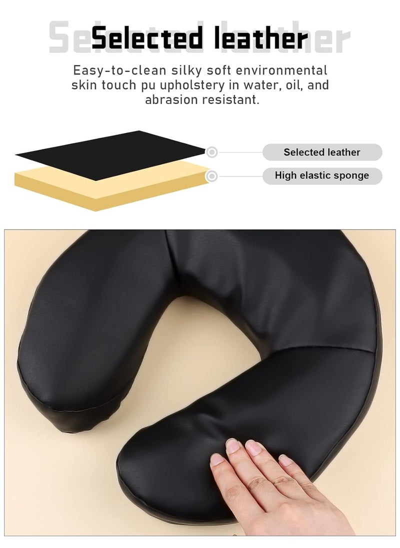 EBANKU EBANKU Universal Adjustable Face Cradle Massage Table Bed Face Cradle Pillow Cushion Set Aluminum Massage Face Cradle with Pillow Cushion Spa Massage Table Pad  Face Cradle Set  - Image 4