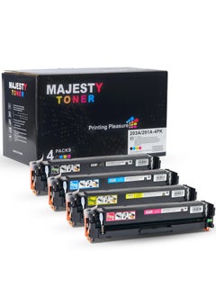 201AToner Cartridge Set for CF400A CF401A CF402A CF403A Compatible with HP Color Laserjet Pro MFP M274n M277dw M277c6 M252dw M252n M277 M277n 277dw Printer (4 Colors )